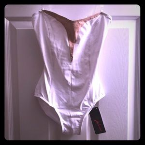 White ballet leotard